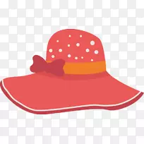 帽子剪贴画-粉红蝴蝶结面罩孩子