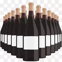 红酒白葡萄酒瓶-葡萄酒瓶图片
