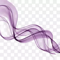 曲线免版税插图.紫色丝带线