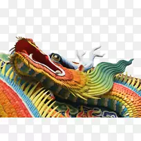 龙长宽比壁纸-龙雕塑
