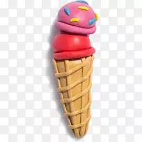 冰淇淋黏土材料.塑料冰淇淋