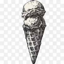 冰淇淋锥巧克力冰淇淋冷冻酸奶-冰淇淋下载