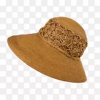 太阳帽草帽-女性刻字帽