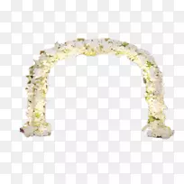 鲜花设计玛丽·斯旺森的婚礼-浪漫的西方婚礼花