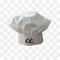 厨师制服帽厨师餐厅-白色帽子