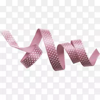 剪彩艺术-粉色丝带