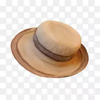 帽子头饰时尚针织帽夹艺术棕色帽子