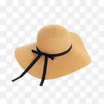 草帽，太阳帽，巴拿马帽子，女士。时装帽