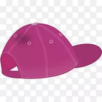 棒球帽画男孩-粉红色帽子