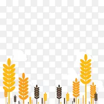 小麦艺术-秋季植物海报