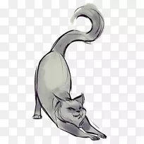 猫画素描画猫