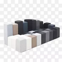 床头柜沙发家具椅-黑白块沙发