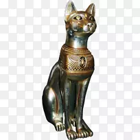 古埃及猫青铜饰物免费扣料