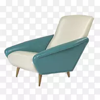 椅子躺椅长椅家具小而清新的蓝色装饰沙发