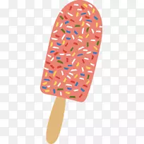 冰淇淋-彩色卡通。