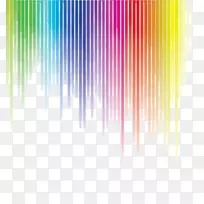 彩色彩虹插图-彩色波纹