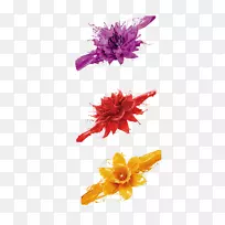 水彩画-创意莲花图案