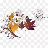 树下载-秋季枯树彩绘