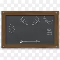 画框黑板学习字体-精美的小木板学校季节