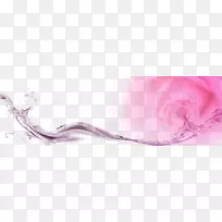粉红画谷歌图片海报-水之花
