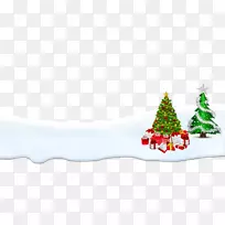 圣诞树，圣诞点缀礼物，新年树-圣诞树和礼物