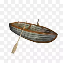 船独木舟-可自由拉的复古船材料