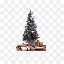 圣诞老人圣诞树礼物-圣诞树