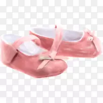 鞋带结夹艺术-粉红色鞋