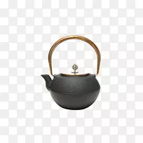 水壶茶壶金属厨房炉子铜到铜铸铁锅盖
