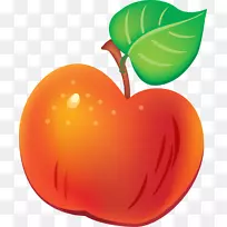 苹果用katkuti学习阿拉伯语学习绘制发光卡通-红色卡通苹果