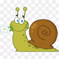 卡通版税-免费蜗牛剪贴画-可爱动物