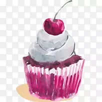 糕点蛋糕糖霜糕点樱桃蛋糕甜点