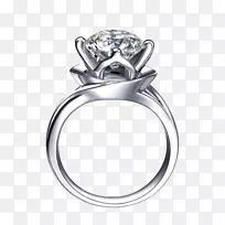 婚戒订婚戒指大小珠宝手绘图片钻石戒指