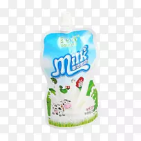 牛奶塑料袋纸包装和标签.牛奶包装用自支撑袋