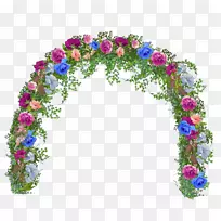 花卉设计花拱夹艺术-花拱门