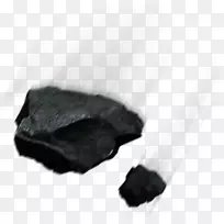黑色创意装饰石