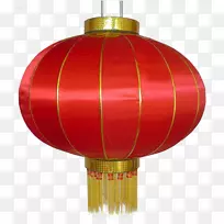 元宵节农历新年-春节，风红灯笼