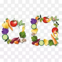 蔬菜水果组合-水果与蔬菜组合