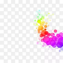 图表microsoft powerpoint配色方案-颜色泡沫快乐