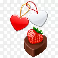 草莓派巧克力布丁白巧克力果冻巧克力布丁