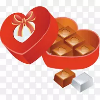 巧克力棒铁氧体巧克力盒艺术剪贴画-巧克力包装礼品