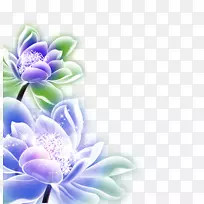 月饼中秋节海报下载-紫梦莲花装饰图案