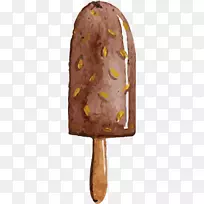 冰淇淋圆锥冰淇淋巧克力手绘巧克力冰棒