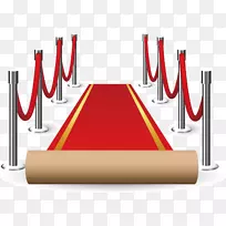 红地毯图标-舞台装饰设计