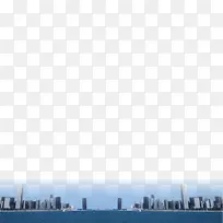 天际线水资源能源墙纸-海滨城市背景