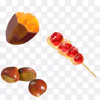 唐葫芦小吃蜜饯水果冬季小吃手绘材料图片