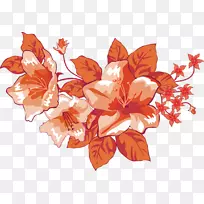 橙色花卉设计-橙色花卉装饰