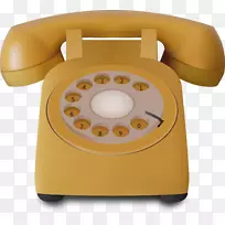 电话图标手绘复古电话
