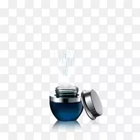 化妆品广告海报-蓝色瓶化妆品