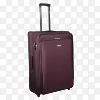 紫色手提行李.紫色布手推车